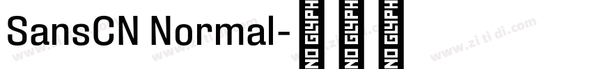SansCN Normal字体转换